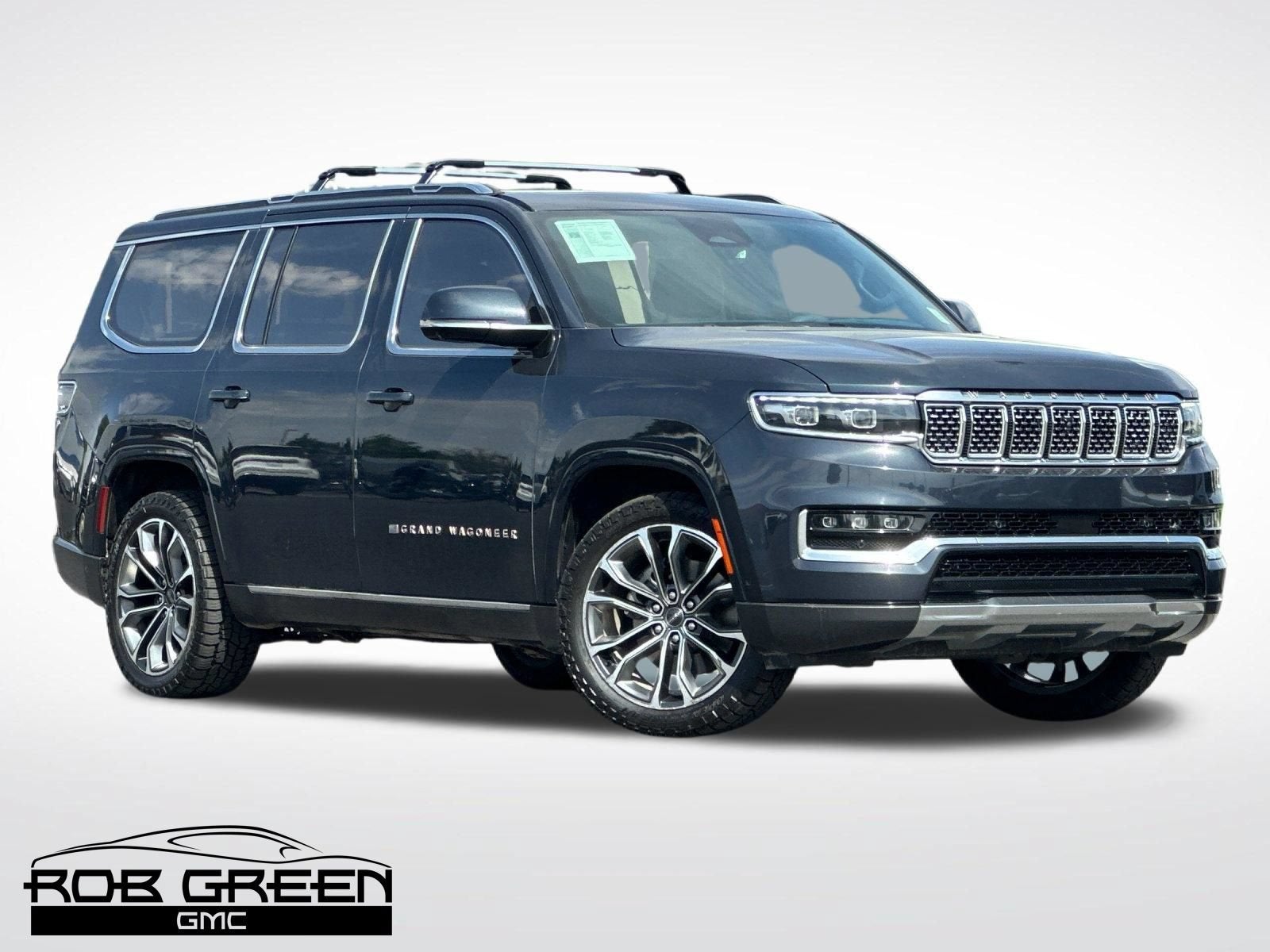 2022 Jeep Grand Wagoneer Series III in Blue — front three-quarter view