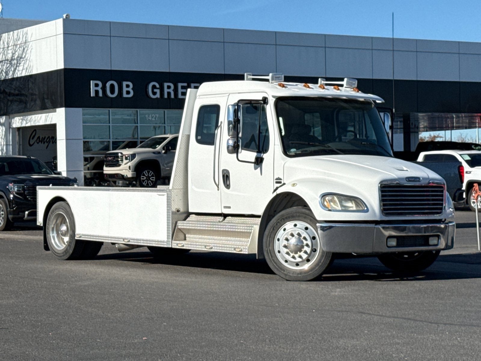 2007 Freightliner M-2 Base in White — front three-quarter view