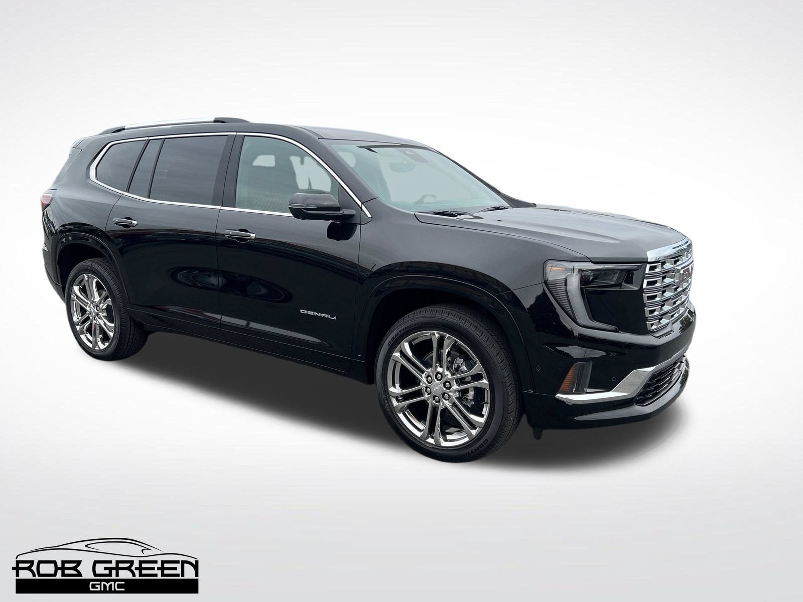 2026 GMC Acadia Denali in Ebony Twilight Metallic — front three-quarter view