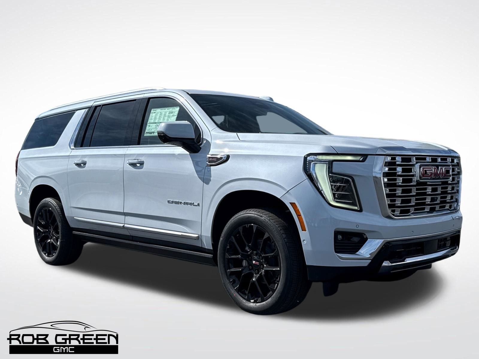 2026 GMC Yukon XL Denali in Glacier White Tricoat — front three-quarter view