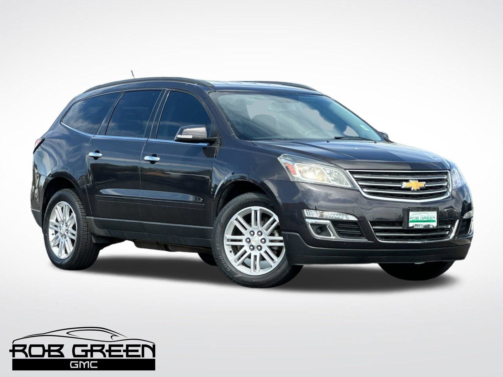 2015 Chevrolet Traverse LT in Tungsten Metallic — front three-quarter view