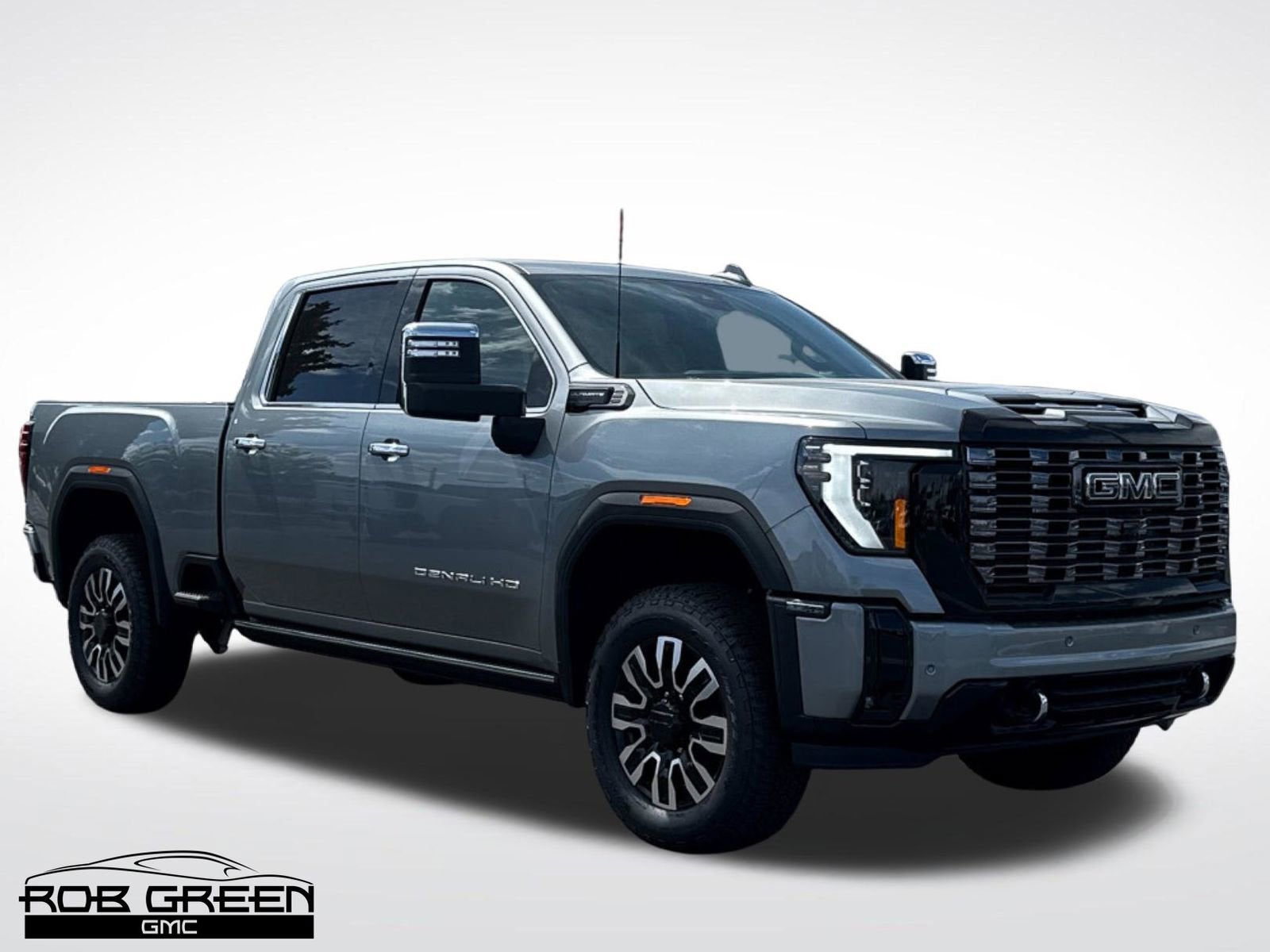 2026 GMC Sierra 3500 HD Denali Ultimate in Sterling Metallic — front three-quarter view