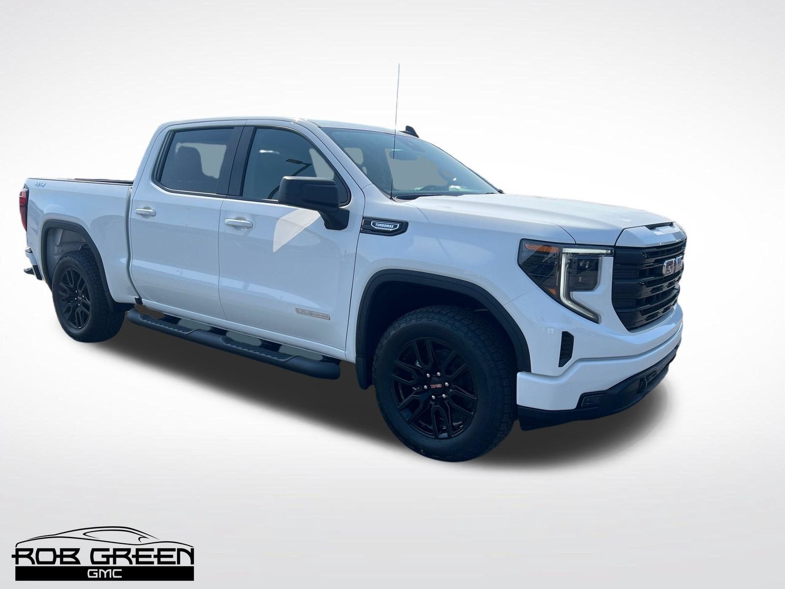 2026 GMC Sierra 1500 Elevation in Summit White — front three-quarter view