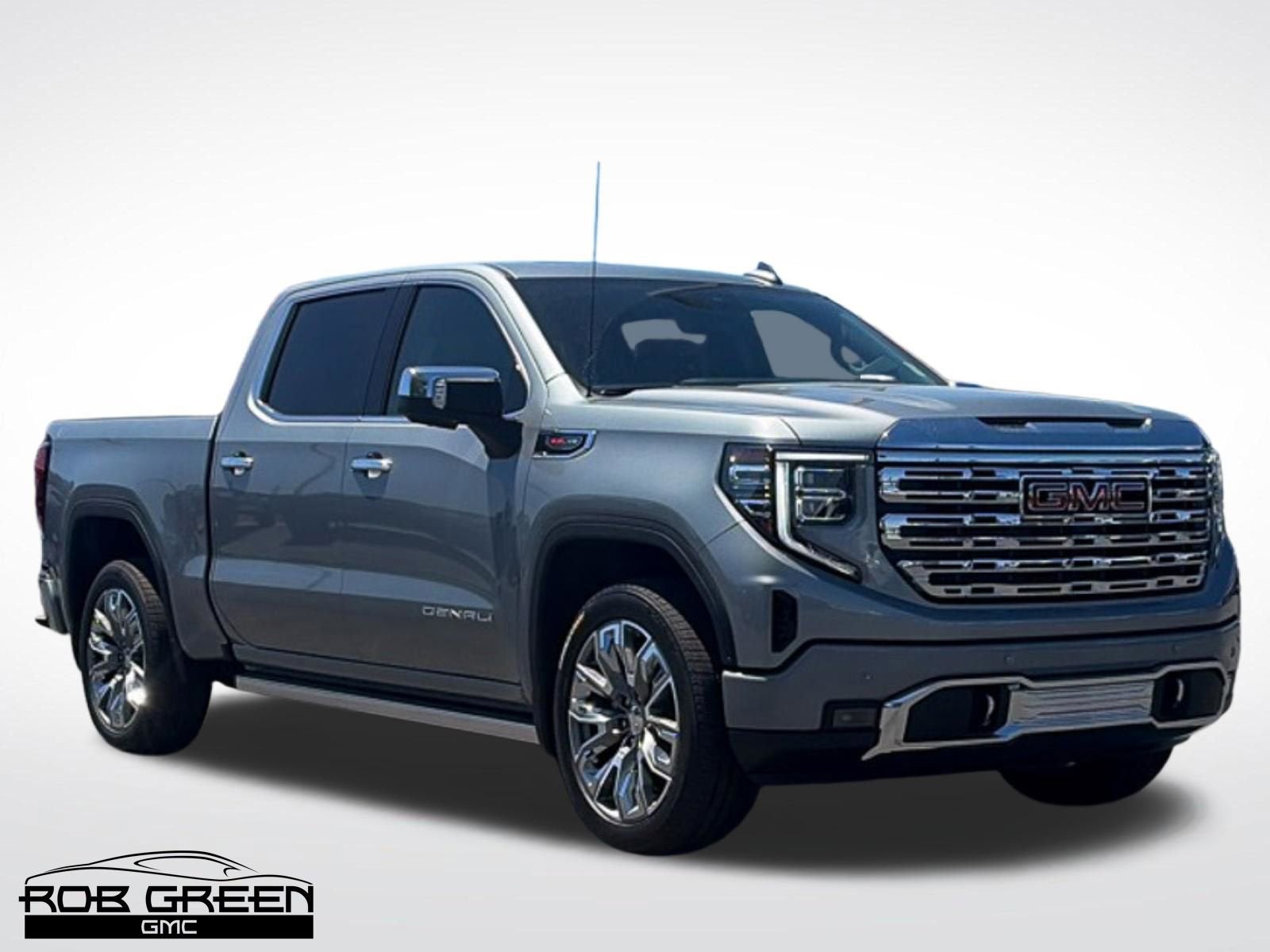 2026 GMC Sierra 1500 Denali in Sterling Metallic — front three-quarter view