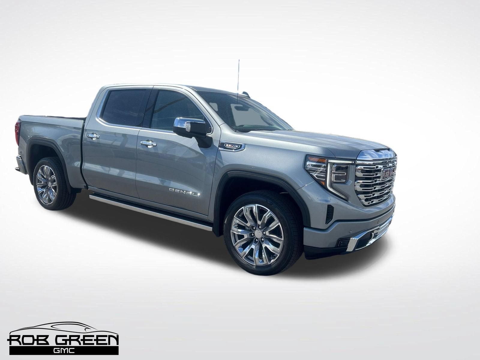 2026 GMC Sierra 1500 Denali in Sterling Metallic — front three-quarter view