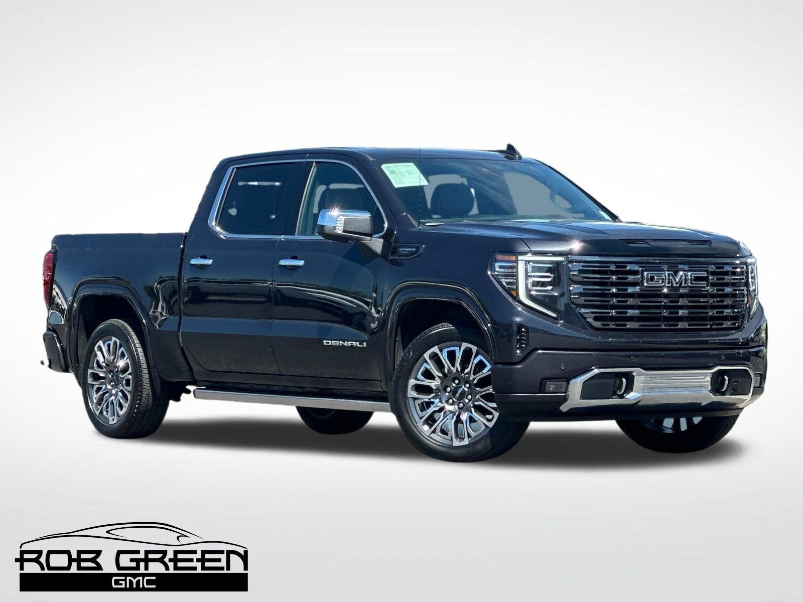 2026 GMC Sierra 1500 Denali Ultimate in Titanium Rush Metallic — front three-quarter view