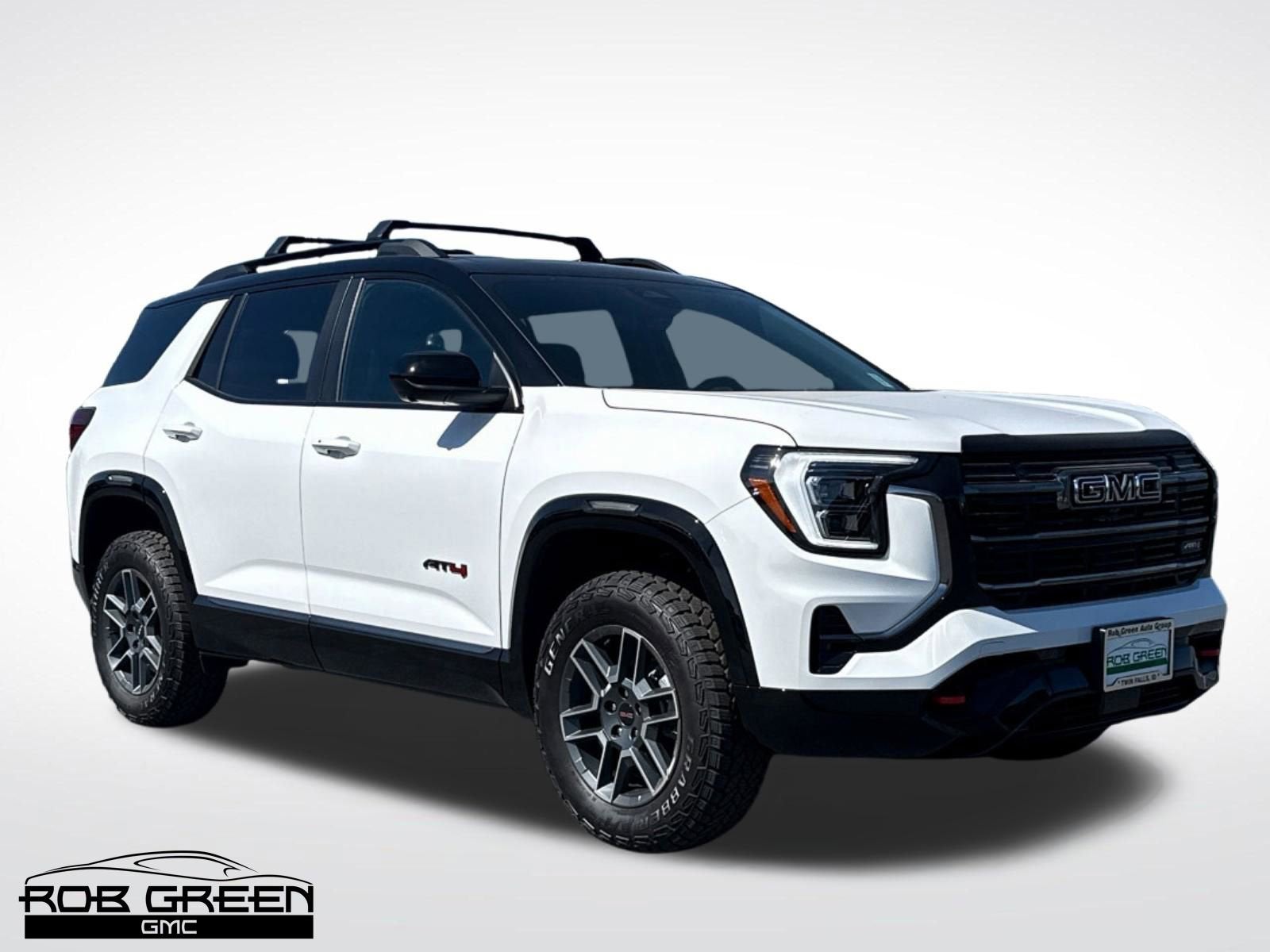 2026 GMC Terrain AT4 in Summit White — front three-quarter view