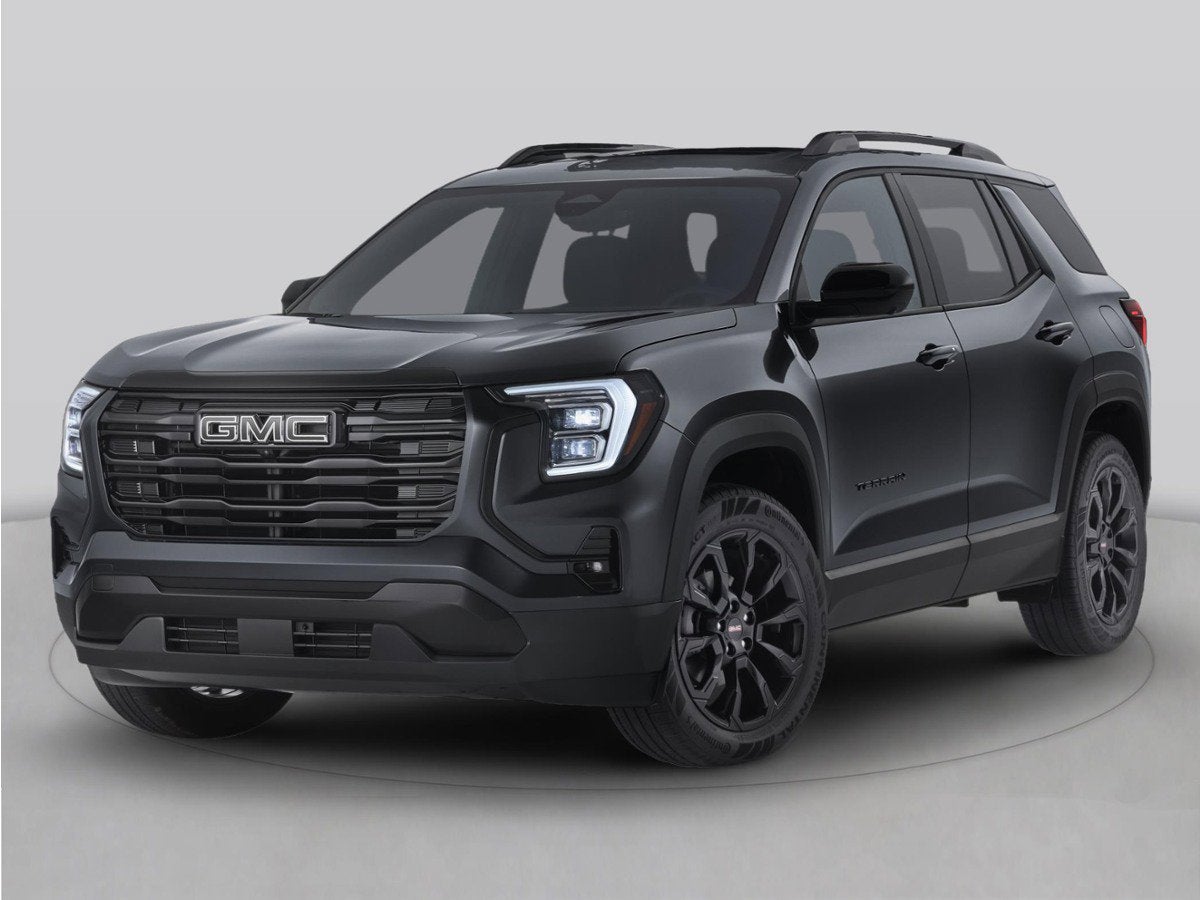 2026 GMC Terrain AT4 in Ebony Twilight Metallic — front three-quarter view