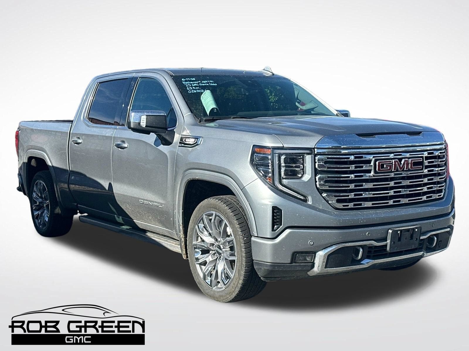 2025 GMC Sierra 1500 Denali in Sterling Metallic — front three-quarter view