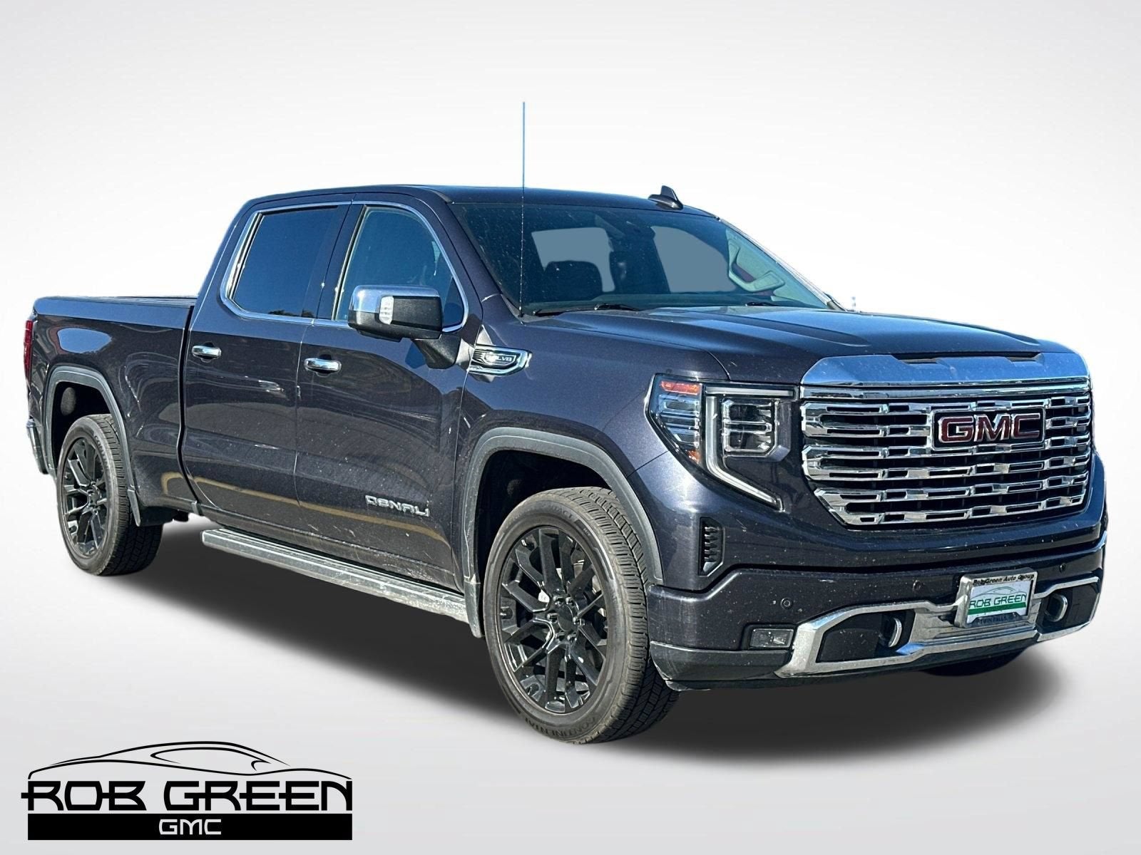2022 GMC Sierra 1500 Denali in Titanium Rush Metallic — front three-quarter view