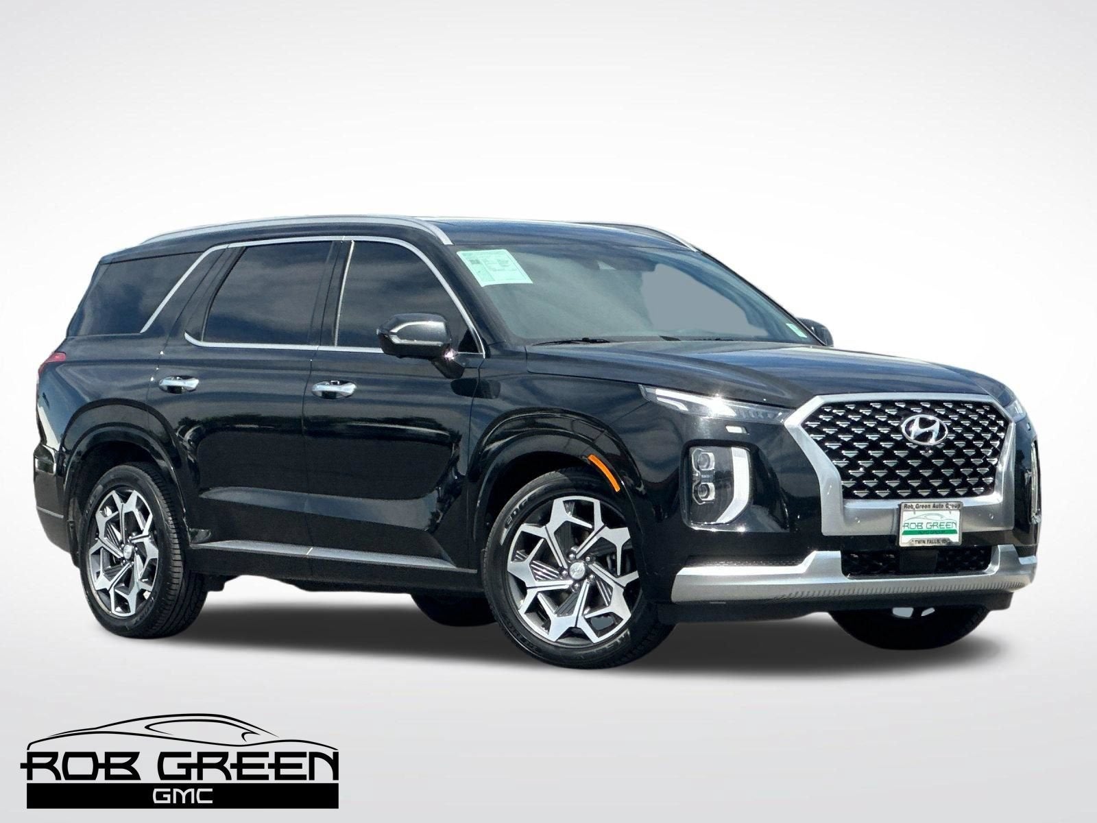 2021 Hyundai Palisade Calligraphy in Black — front three-quarter view